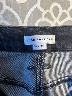 Good American Black Waistband Denim Jeans - Black
